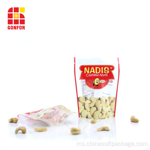 Nadis Cashew Nuts Packaging Bag Stand Up Zipper Bag